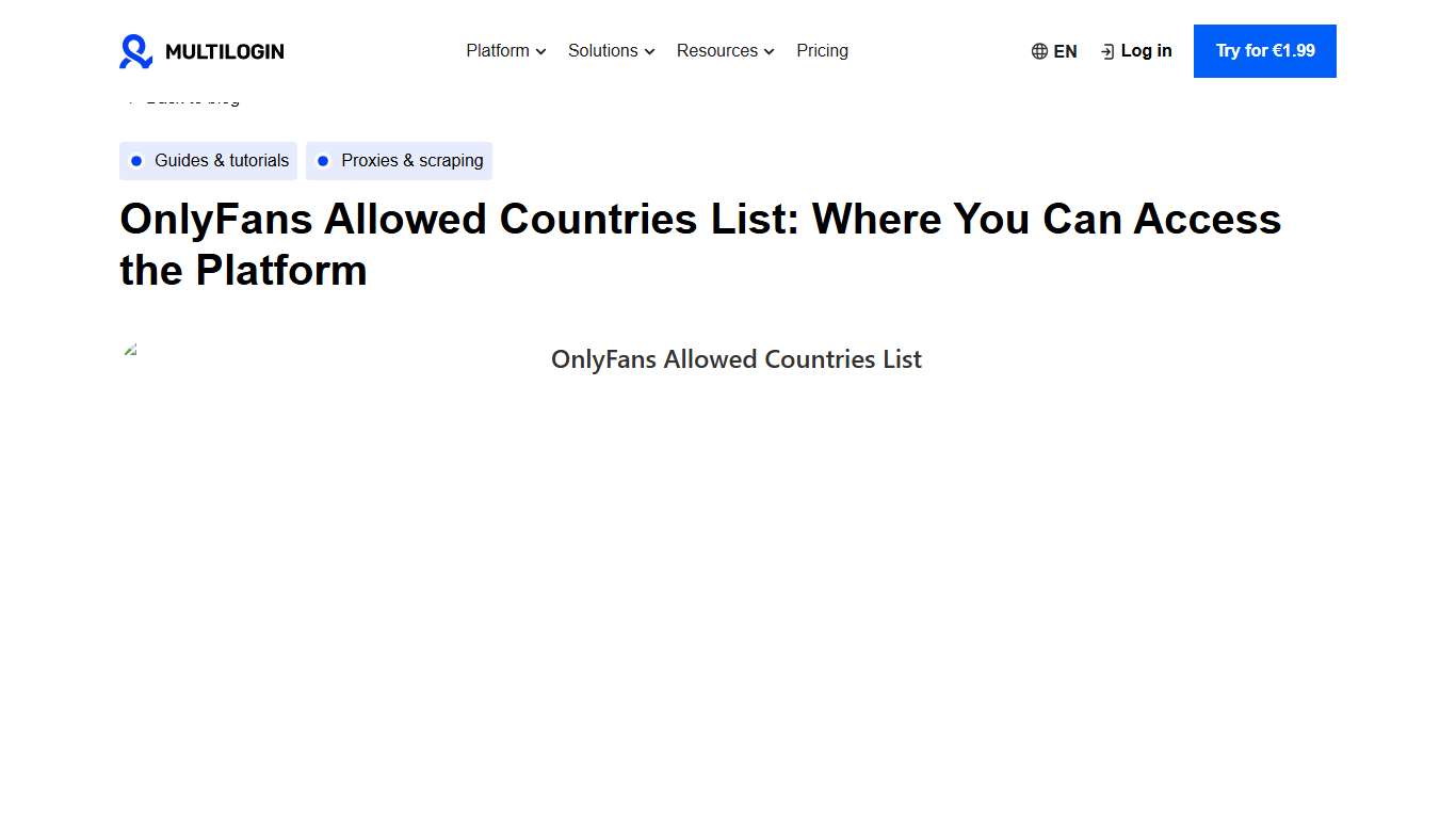 OnlyFans Allowed Countries List Where Can You Use OnlyFans?